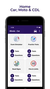 Illinois DMV Practice Test IL screenshot 0
