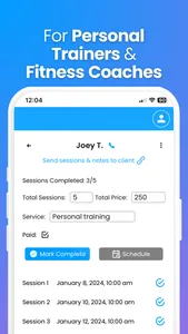 Client Progress Tracker EZbook screenshot 1