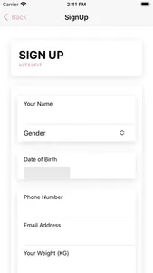 VitalFIT App screenshot 3