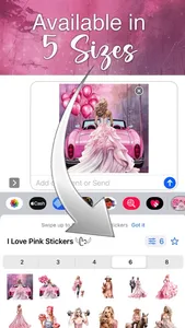 I Love Pink Stickers screenshot 2