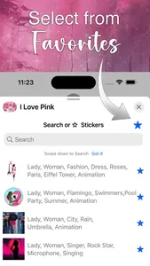 I Love Pink Stickers screenshot 4