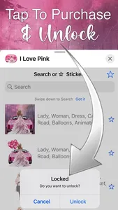 I Love Pink Stickers screenshot 5