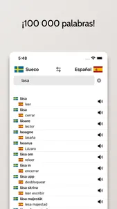 Diccionario Sueco-Español screenshot 3