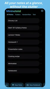 Mininoteist - Notes simplified screenshot 1