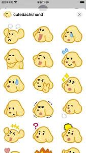 cute dachshund sticker screenshot 1