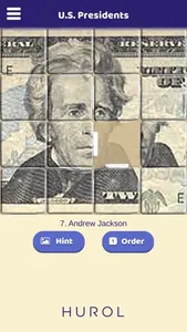U.S. Presidents Sliding Puzzle screenshot 1