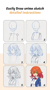 Learn How to Draw Anime Sketch screenshot 6