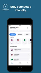 Menasim: eSIM Travel Internet screenshot 0