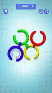 Rotate Rings Lock Sorting Game screenshot 0