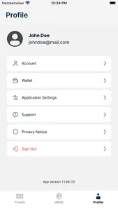 Tickethead Wallet screenshot 2
