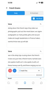 Songwriter's Pad + Lyrics AI screenshot 0