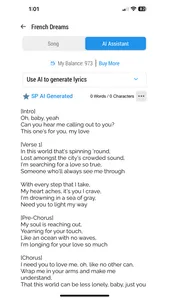 Songwriter's Pad + Lyrics AI screenshot 2