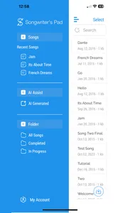 Songwriter's Pad + Lyrics AI screenshot 4