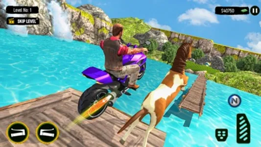 Stunt Bike Racing Animal Games screenshot 1