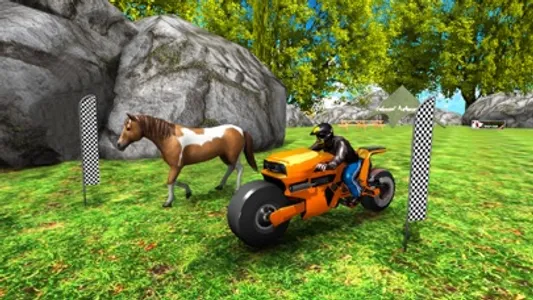 Stunt Bike Racing Animal Games screenshot 2