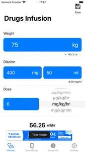 Drugs Infusion Calc screenshot 2