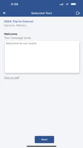 GivBee EventText screenshot 4