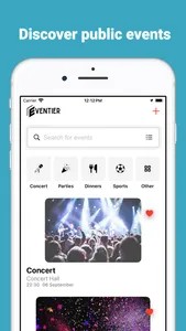 Eventier screenshot 0