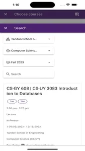 NYU Schedule screenshot 0