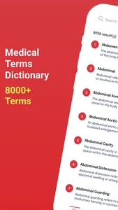 8000+ Medical Terms Dictionary screenshot 0