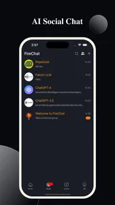 FireChat - AI social platform screenshot 1