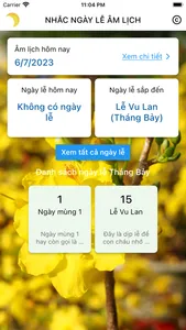 Nhắc Ngày Lễ Âm Lịch screenshot 0