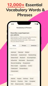 雪糕雅思：剑桥雅思口语考试备考｜高分单词词汇短语句子范文 screenshot 3