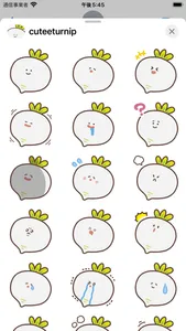 cute turnip sticker screenshot 1