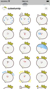 cute turnip sticker screenshot 2