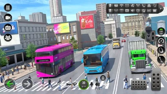 #1 bus driving sim games pro + screenshot 2