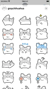 gray chihuahua sticker screenshot 2