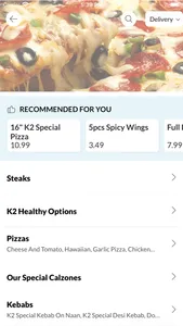 K2 Pizza  Peri Peri screenshot 2