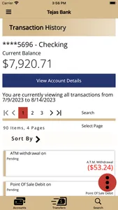 Tejas Bank Mobile App screenshot 2