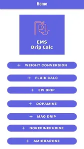 EMS Drip Calc Lite screenshot 0