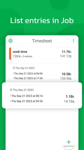 Timesheet: time calculator screenshot 1