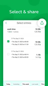 Timesheet: time calculator screenshot 2