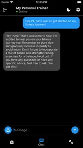 My Personal Trainer - AI screenshot 1