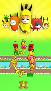 Banana Merge : Fruit Fight screenshot 2