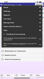 Arthritis Diary 3 screenshot 2