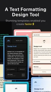 Kiko Card:Text Post & Carousel screenshot 0