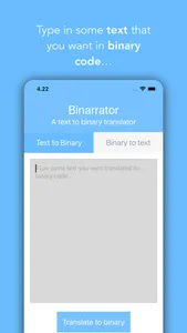 Binarrator - binary translator screenshot 1