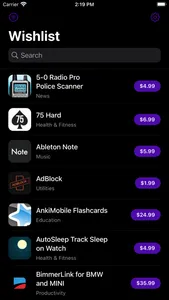 Add to Wishlist for AppStore screenshot 0