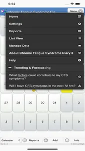 Chronic Fatigue Diary 3 screenshot 1