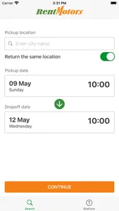 Rentmotors rent-a-car screenshot 1