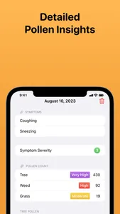 Pollen Buddy – Allergy Tracker screenshot 1