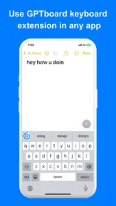 GPTboard - AI Keyboard screenshot 0
