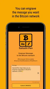 Satoshi Pen : Write Op_Return screenshot 1