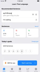 Learn Thai Sentences screenshot 0