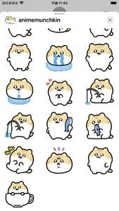 animated munchkin sticker screenshot 1