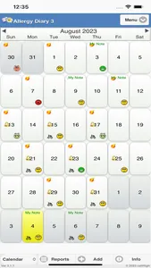 Allergy Diary 3 screenshot 0